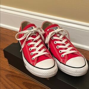 Converse Classic Red Canvas Sneakers